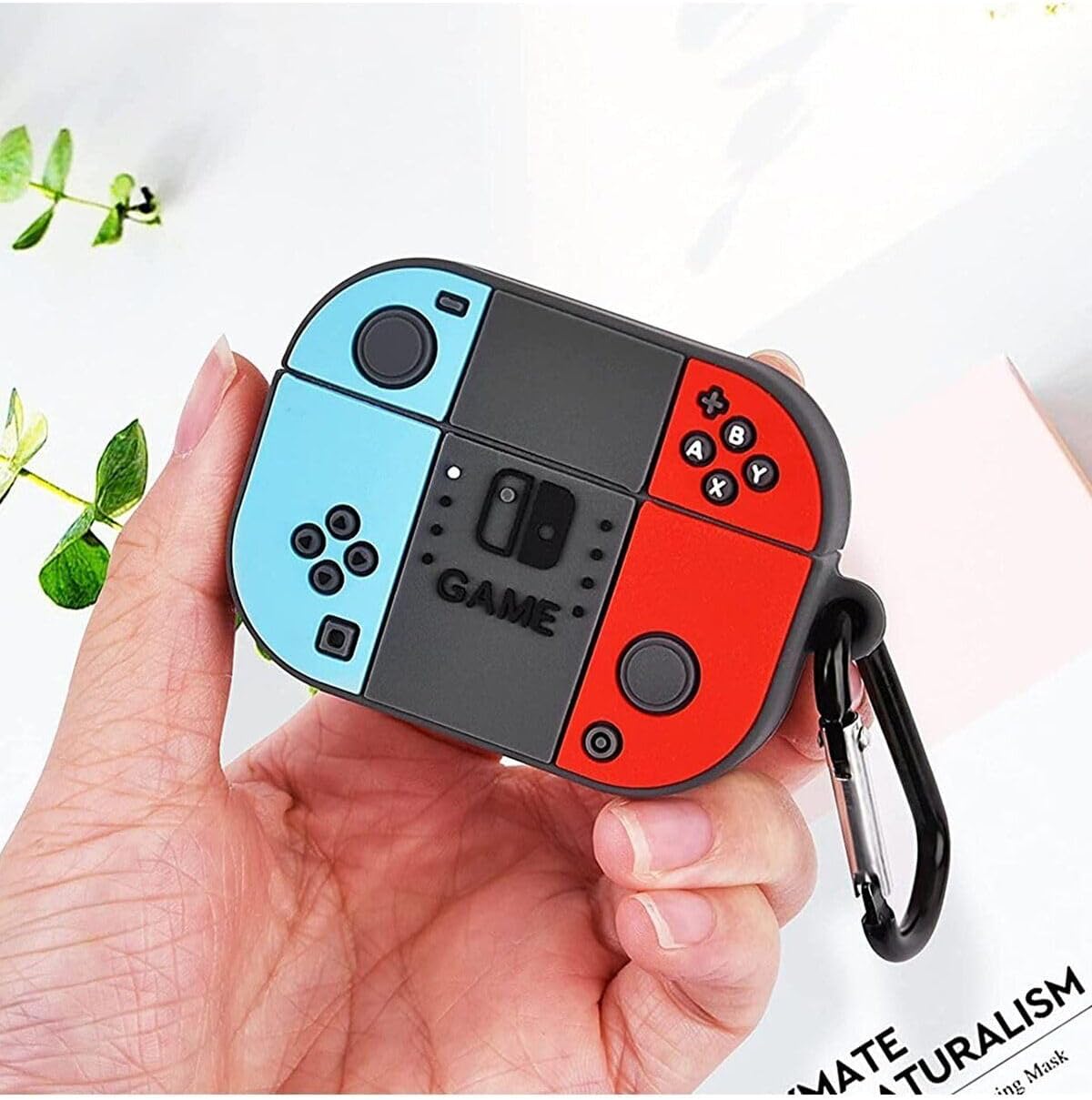 CONSTRAIN (5920) Nintendo Cartoon Figürlü Silikon Kulaklık Kılıfı 3. Nesil ile uyumlu