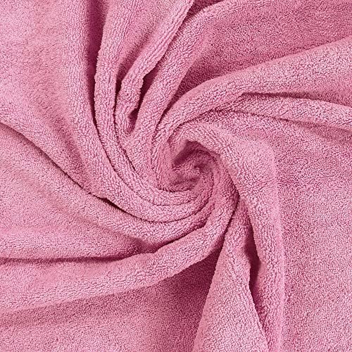 Utopia Towels 8 Piece Towel Set - 2 Bath Towels, 2 Hand Towels and 4 Washcloths Cotton Hotel Quality Super Soft and Highly Absorbent (Pink)