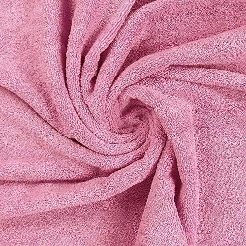 Utopia Towels 8-Piece Premium Towel Set, 2 Bath Towels, 2 Hand Towels, And 4 Wash Cloths, 600 Gsm 100% Ring Spun Cotton Highly Absorbent Towels For Bathroom, Gym, Hotel, And Spa (Pink) #TOP7