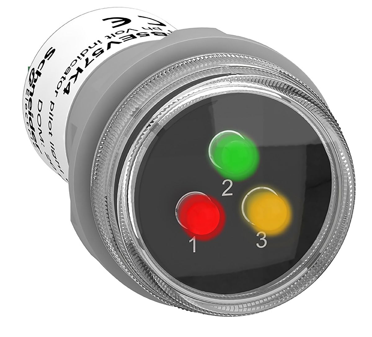 Voyant de signalisation triphasé Harmony XB5 LED rouge vert jaune