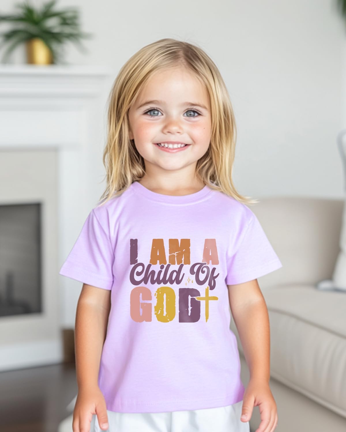 Christian T-Shirts Child of God Shirt Kids Toddler Cute Girls Boys Short Sleeve Tops Graphic I'm A Child of God Tee 2-8 Years - Image 5