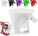 Flour Funnel for Kitchen Aid Mixer, Kitchen Aid Accessories and Attachments, Fits KitchenAid Mixer 4.5 & 5 Quart (KSM150), Dishwasher Safe,No Mess Baking Tool (White)