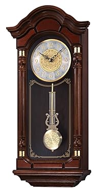 Seiko Stately Solid Oak Chime Wall Clock