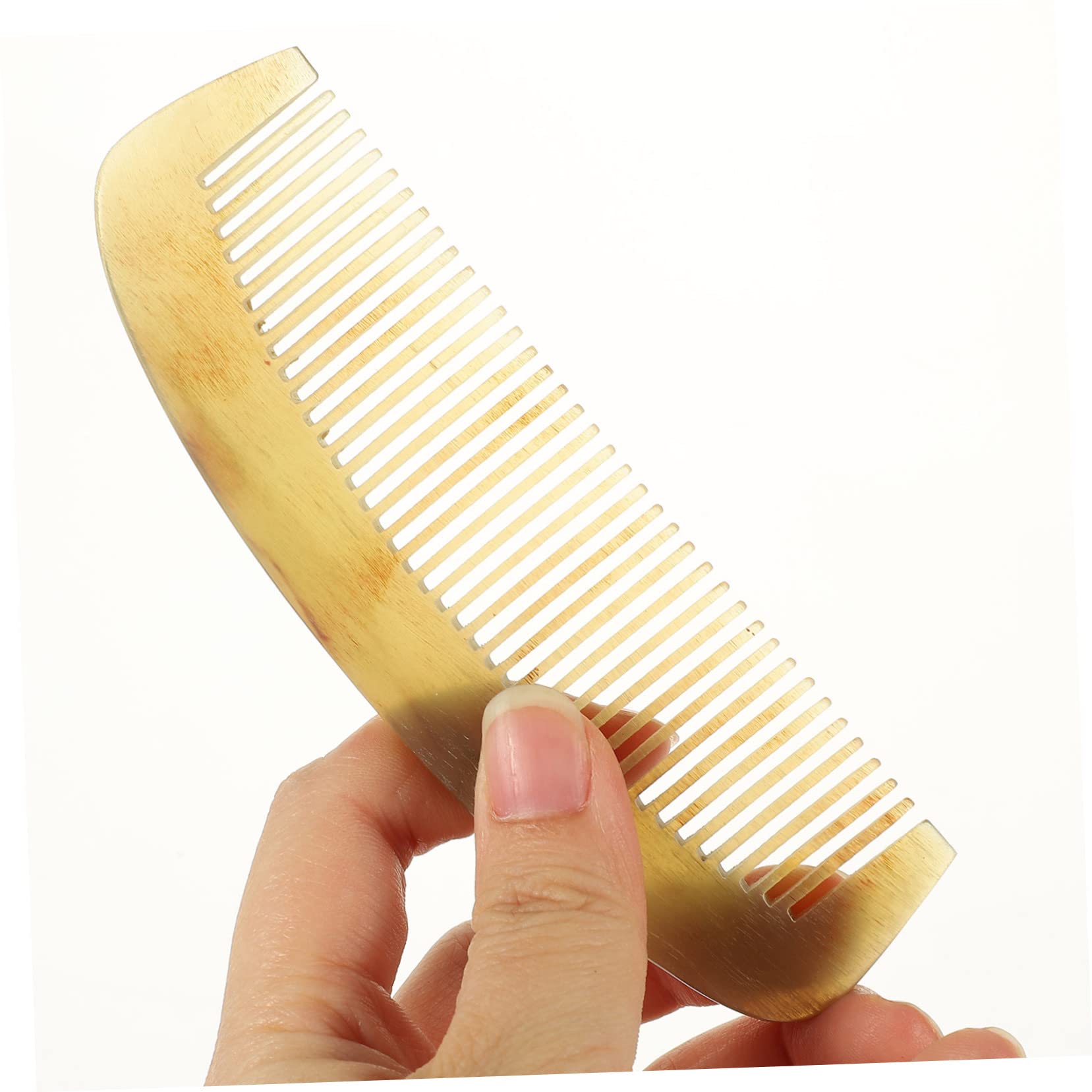 Corno di Bue Pettine Antistatico e Naturale per Chioma Spessi Barba