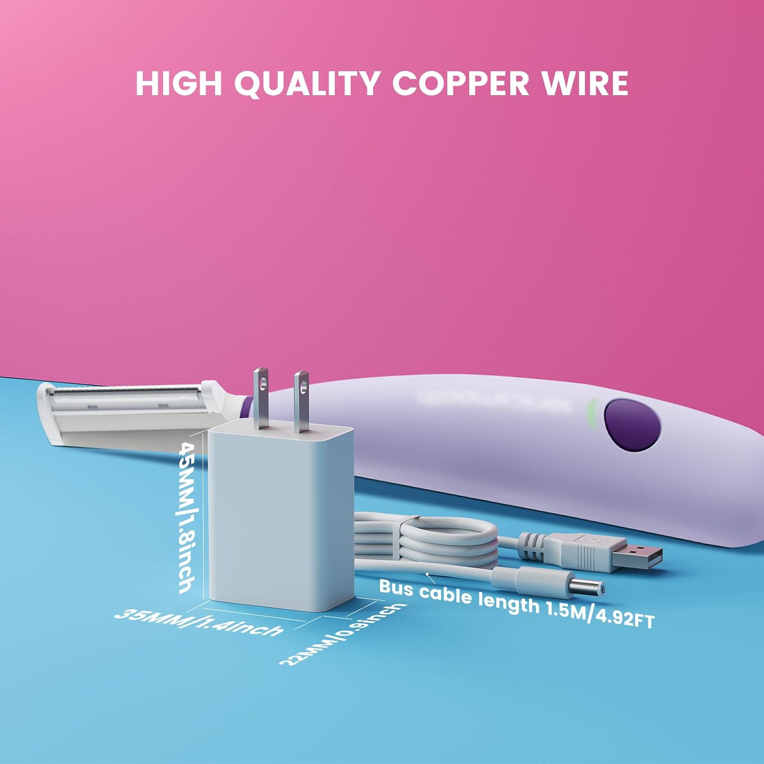 Charger Cord Compatible with Michael Todd Beauty Dermaplane Sonicsmooth