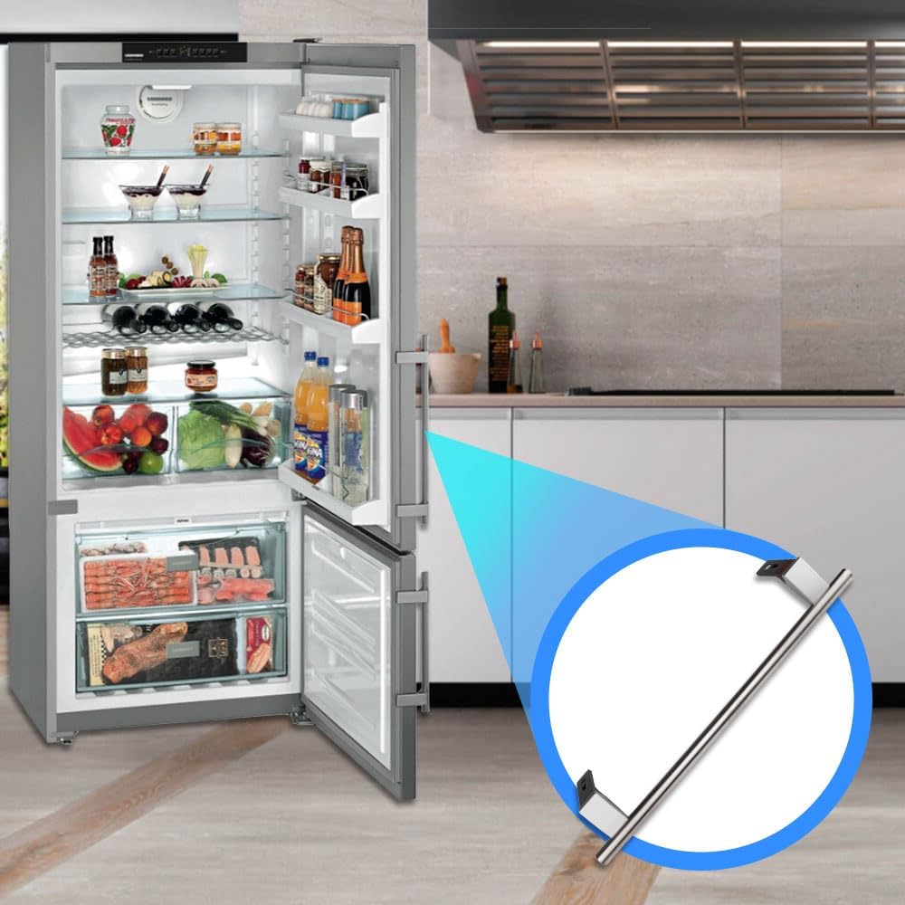 Refrigerator with ANAKEL HOME Handle Installed