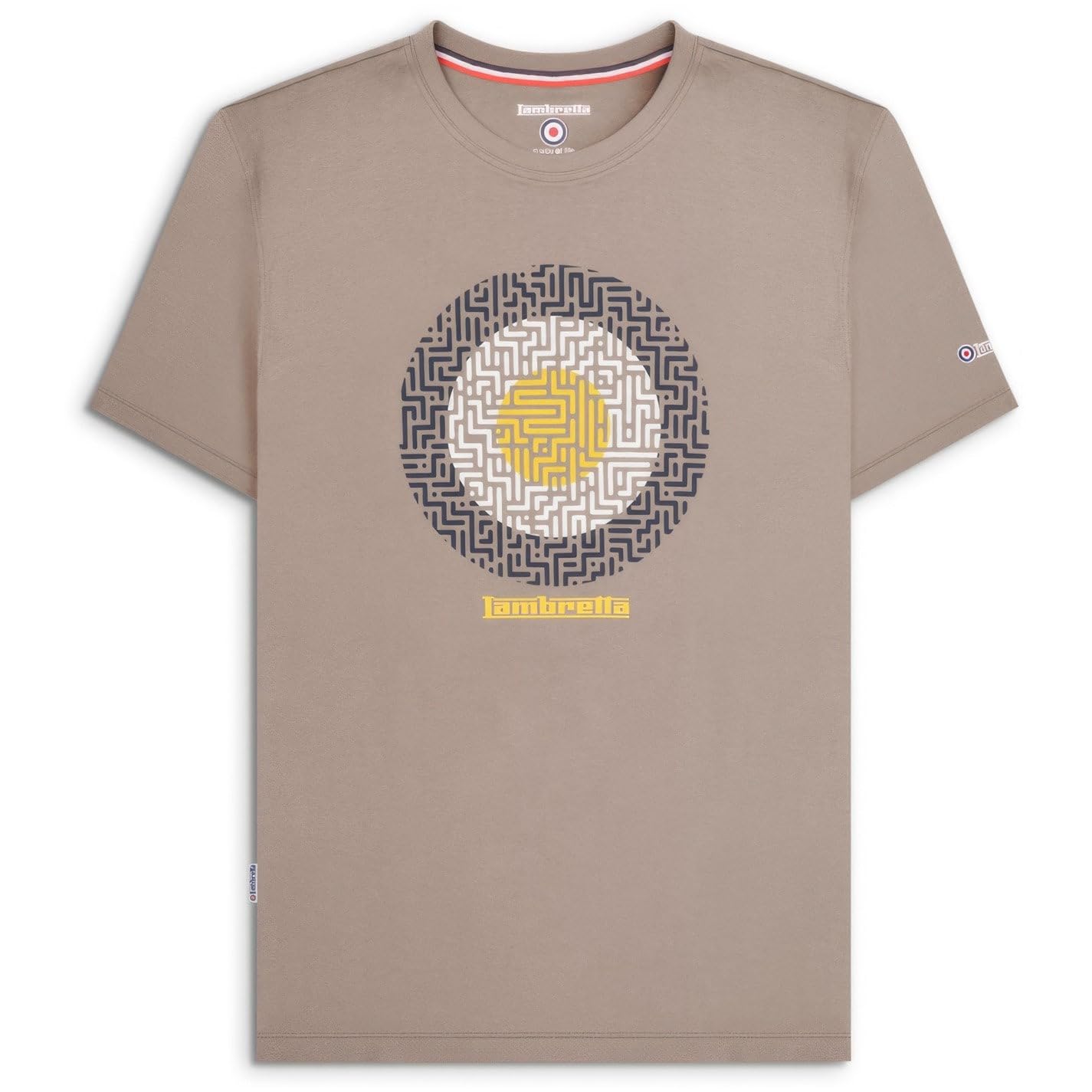 Lambretta Mens Geo T-Shirt Cinder XL