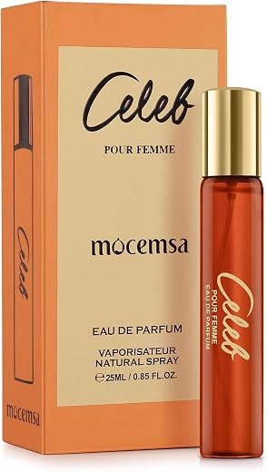 Mocemsa Celeb Pour Femme Long Lasting Luxury EDP Perfume Travel Pack Fragrance Crafted in Spain, 25ml