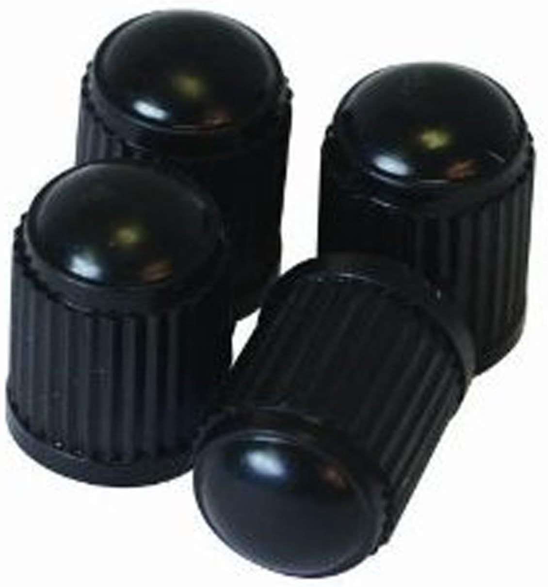10 x Black Plastic Tyre Valve Dust Caps Car Motorbike Van Quad ATV Bike Bicycle by AllTrade Direct