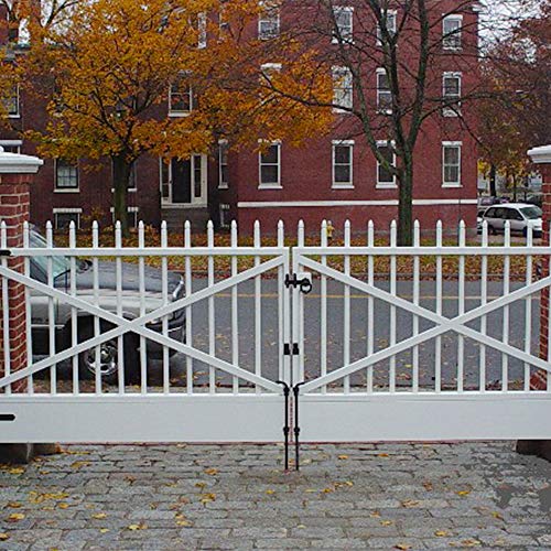 18" Cane Bolt Drop Rod Heavy Duty Gate Hardware Black Solid Steel Gate Ground Latch For Wood Pvc Vinyl Metal Gates Fences Doors, Holding Gate To The Ground #TOP5