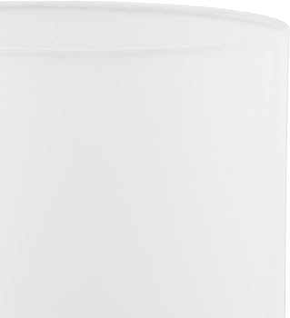 Lampada Da Tavolo, Con Funzione A Sfioramento E Paralume In Tessuto H X D 27 5 X 18 Cm E14 Argento Bianco Relaxdays 85400211