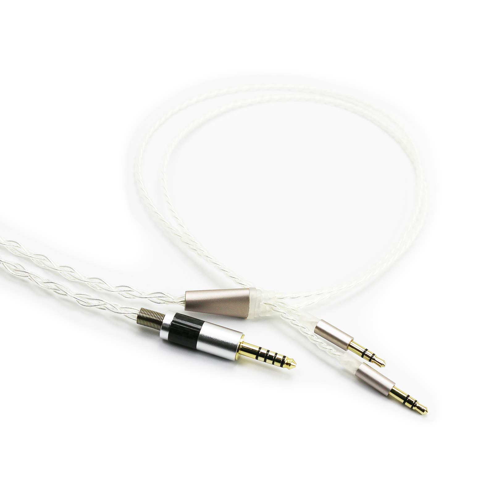 Ablet HiFi cavo con 4.4 mm maschio equilibrato per beyerdynamic T1 2 nd, T5P cuffie di seconda generazione e Sony WM1 A, nw-wm1z, pha-2 a argento placcato cavo audio