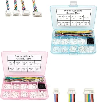 GH1.25 Connectors and SH1.0 Connectors Cable Bundle for Pixhawk 6C 6X Silicone 15cm Wire