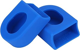 Drfeify 1 par 2 uds Protectores de manivela, 5 Colores Botas de manivela de Gel de sílice Protectores de manivela duraderos Accesorio de Bicicleta(Azul)