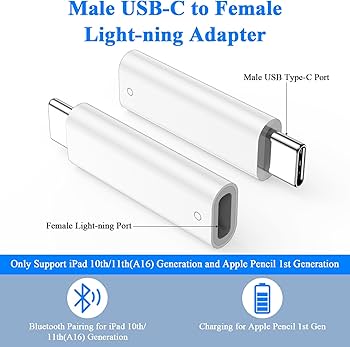 Amazon.com: Pencil Adapter for Apple Pencil 1st Generation for