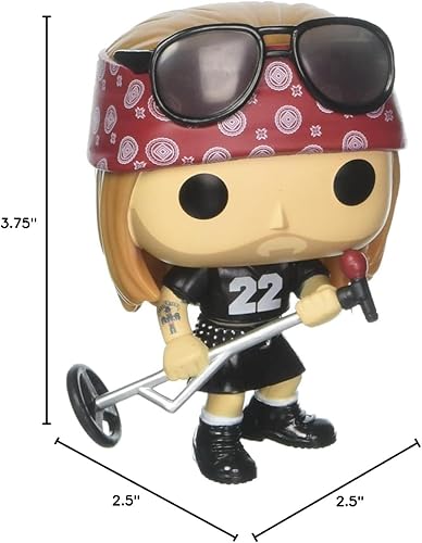 Miniatura 10 de Guns N' Roses - Figura de vinilo de Axl Rose Funko Pop! Rocks (paquete con funda protectora compatible con Pop Box), multicolor, 3.75 pulgadas