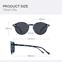 Vista 7 de ZENOTTIC Lentes de sol redondos polarizados, elegantes lentes de sol para hombres y mujeres, retro clásicos, selección de varios estilos