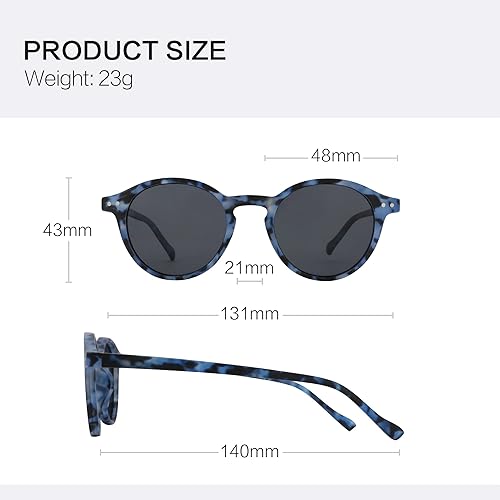 Miniatura 7 de ZENOTTIC Lentes de sol redondos polarizados, elegantes lentes de sol para hombres y mujeres, retro clásicos, selección de varios estilos