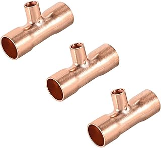 TA-VIGOR Copper Reducing Tee 10mm x 6mm x 10m...,
