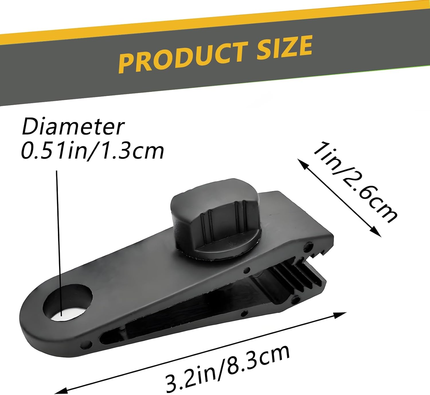 16 Pcs Tarp Clips Heavy Duty Lock Grip, Tarp Clamps, Fit for Tent Awnings Caravan Canopies Car Cover Swimming Pool Cover Fasteners Clips