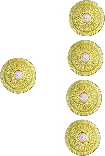 Sosoport 5 Peças Bússola Decorações Chinesas Decoração De Casa Vintage Presentes De Viagem Bússola Chinesa Vintage Bússola Feng Shui Lo Pan Ferramenta Liga Bússola Retro Bússola Chinesa