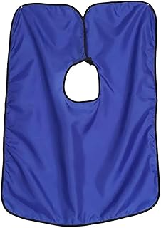 ZHOUXYFDC Capa Peluqueria Capa de peluquería Impermeable for peluquería, Delantal Ligero y Suave de Tela for Cortar el Pelo(Blue)