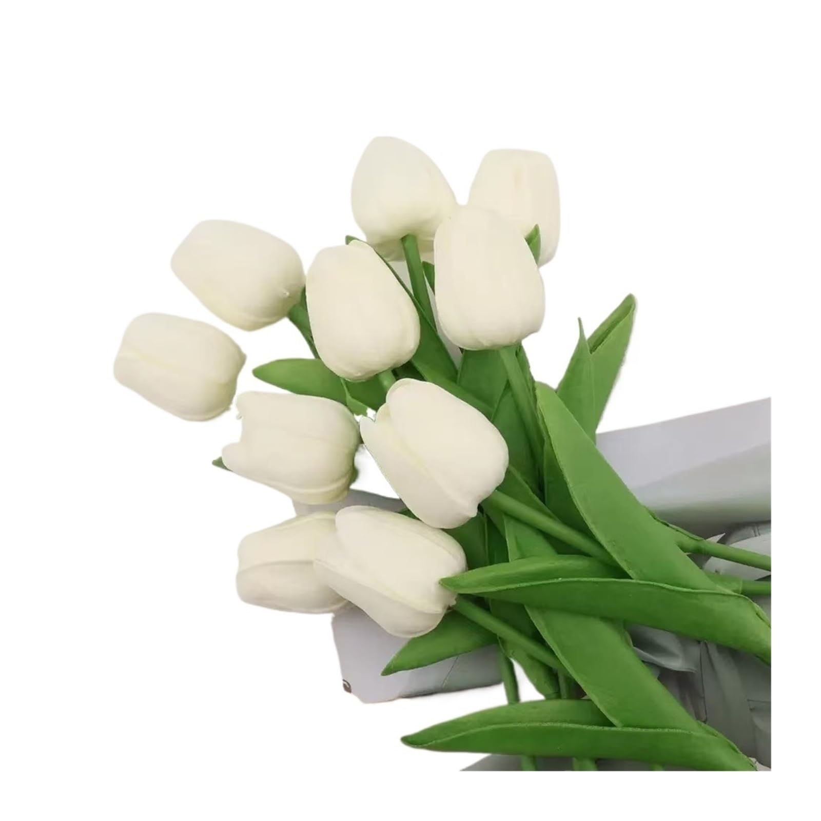 Yeobezn Artificial Buttercup Flowers 30PCS Tulips Flowers Tulip Bouquet Decor Fake Flower For Home Wedding Decorations(Y2)