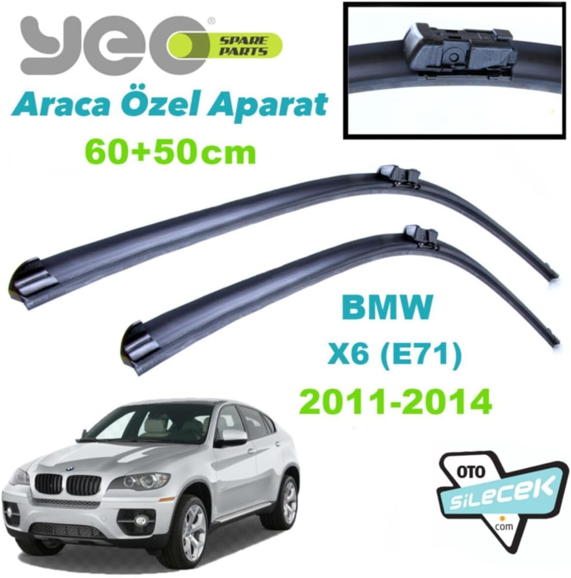 Yeo Bmw X6 (E71) ile Uyumlu Silecek Takımı 2011-2014