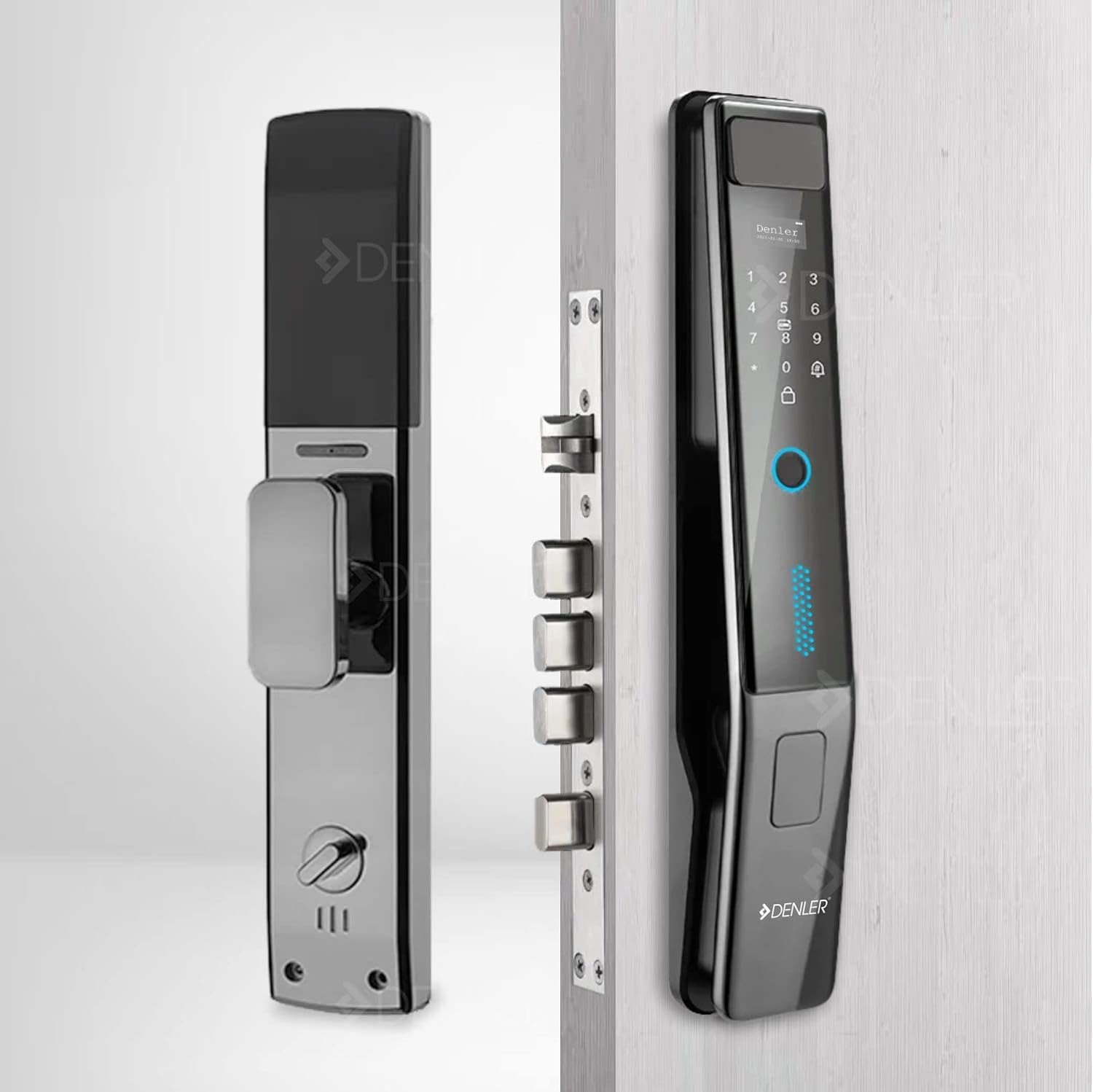 Denler DL02C Chrome Smart Door Lock Digital Door Lock with Wi-Fi Remote Unlock Using App Android & iPhone, Fingerprint, RFID Card, PIN, Manual Key 3 Years Onsite Warranty (B0BRLBS3LG) Amazon Price History, Amazon Price Tracker