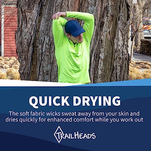 Image of TrailHeads Men's Running Hat with UV Protection | Quick Dry Sports Hats for Men | UPF 50 Hats | Summer Hats for Men