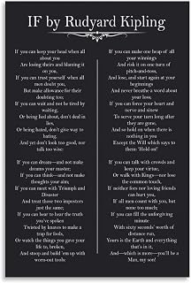 IF You Can Keep Your Head Kipling Poster 16x24 Canvas