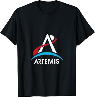 Official NASA Artemis Program White Logo T-Shirt