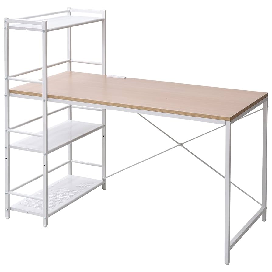 Amazon.co.jp: 山善(YAMAZEN) デスク 幅120×奥行64.5×高さ108.5