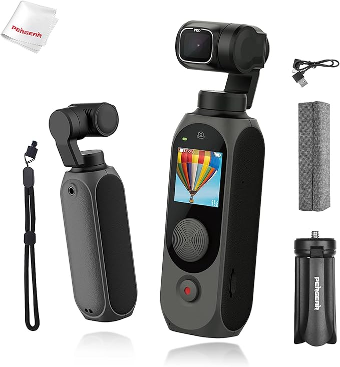 4Kアクションカメラ ジンバル モバイルHDDセット