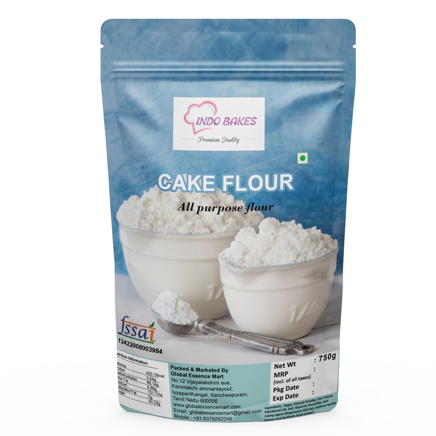 INDO BAKES Cake Flour All Purpose Cake Flour Baking Cake Flour Gluten