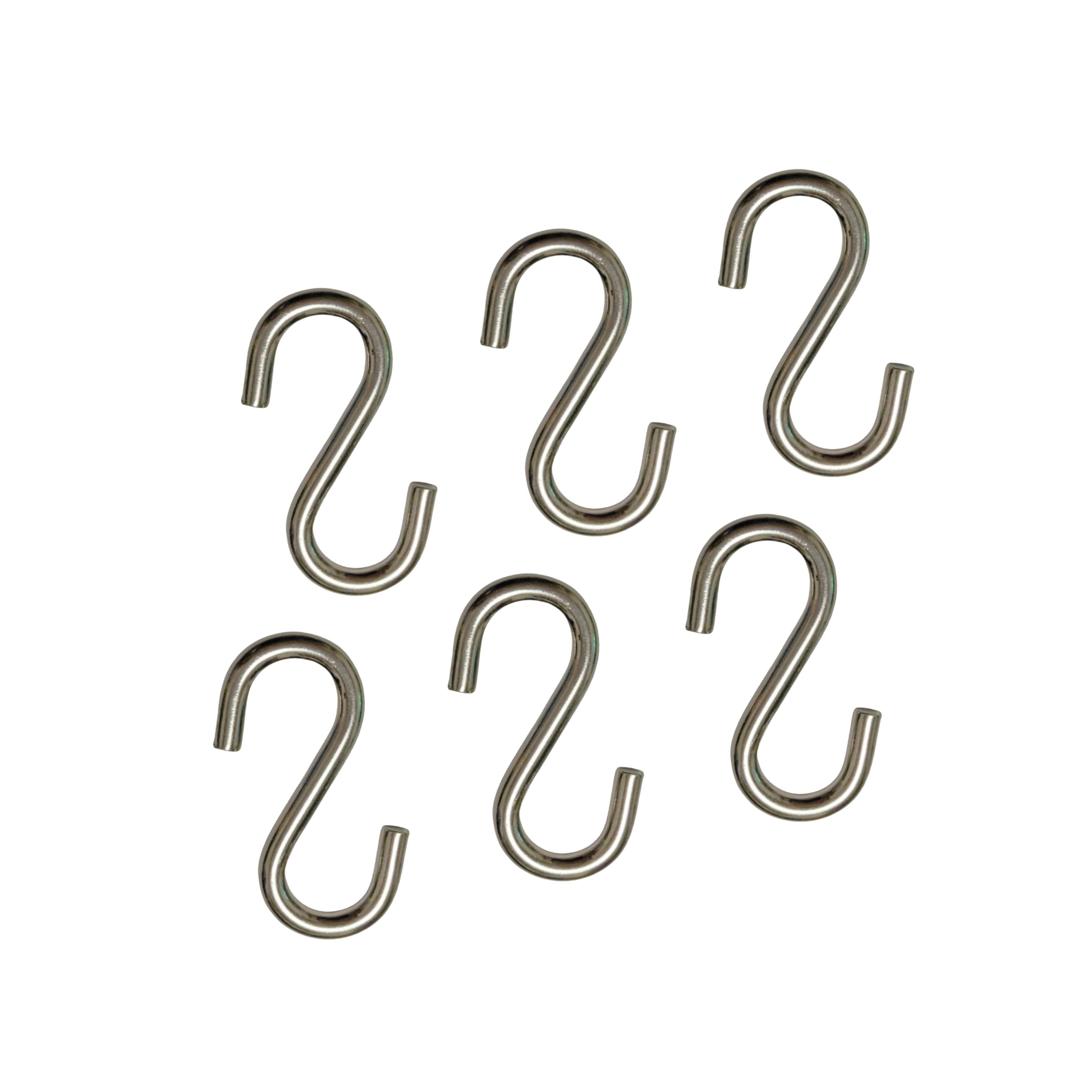 Stainless Steel S Hooks - 6 Pack -1