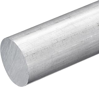uxcell 1Pcs 1 3/4"(45mm) Dia Round Aluminum Rod, 6"(153mm) Long 7075 Aluminum Round Rod Solid Lathe Bar Stock for Industry Construction DIY Crafts