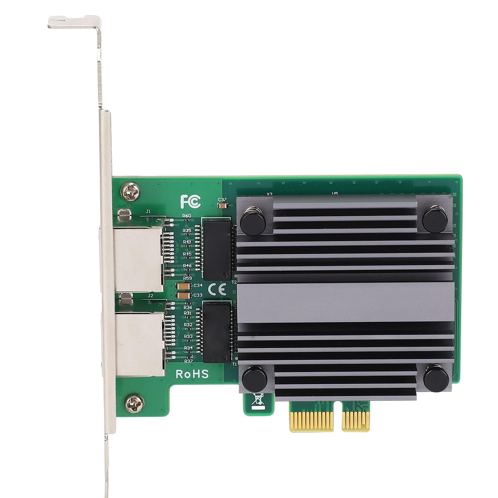 Cryfokt Carte Réseau PCIe 2.5G Ethernet Haute Vitesse, Adaptateur pour Jeux