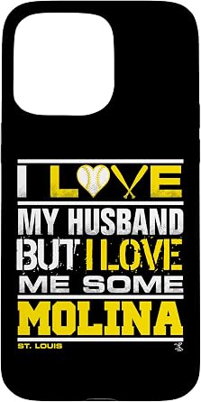 iPhone 15 Pro Max Yadier Molina I Love My Husband Gameday Case
