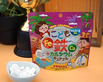 Amazon | ユニマットリケン こども鉄+カルシウムチュアブル 60粒
