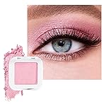 FeiCuiYun Shimmer Singe Eye Shadow Palette Makeup, Pink Sparkle Shimmer Monochrome Eyeshadow For Older Women, Mini Pressed Pigmented Waterproof Sombras Para Ojos, Vegan, Talc, Paraben & Cruelty Free