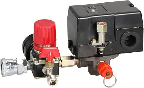 Miniatura 7 de Secbolt Interruptor de presión Manifold Regulador Medidores de aire Compresor de aire Interruptor de presión Válvula de control 90-120PSI