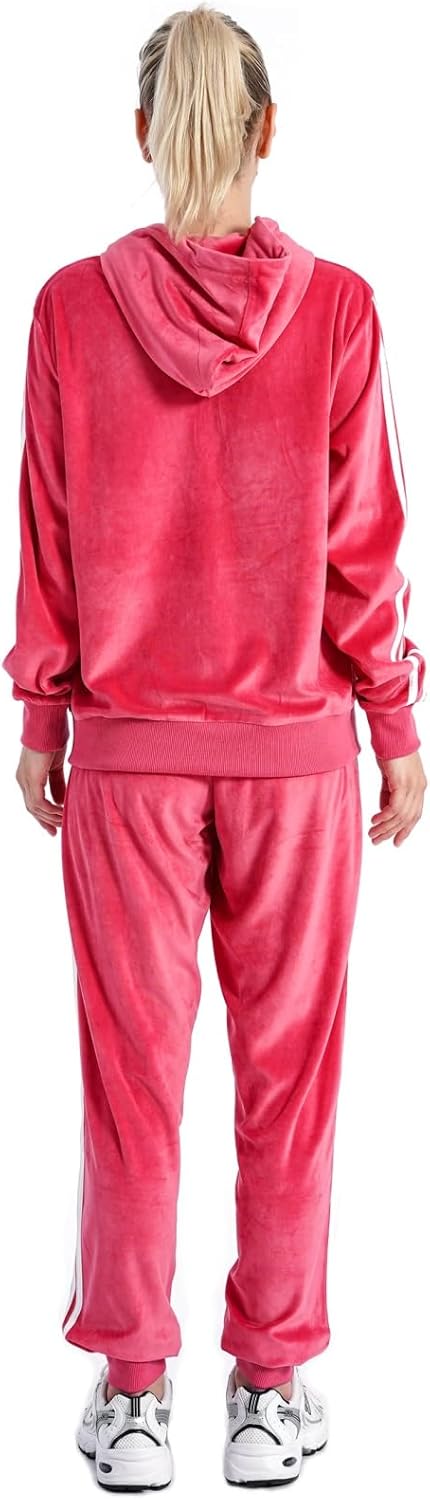 LeeHanTon Women's Tracksuits 2 Piece Outfit Zip Up Hoodie Sweatshirt and Jogger Pant Sweatsuits Set - Image 6