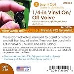 MLT-BVA 1/4" Vinyl On/Off Drip Irrigation Valve (3 Quantity) - Image 3