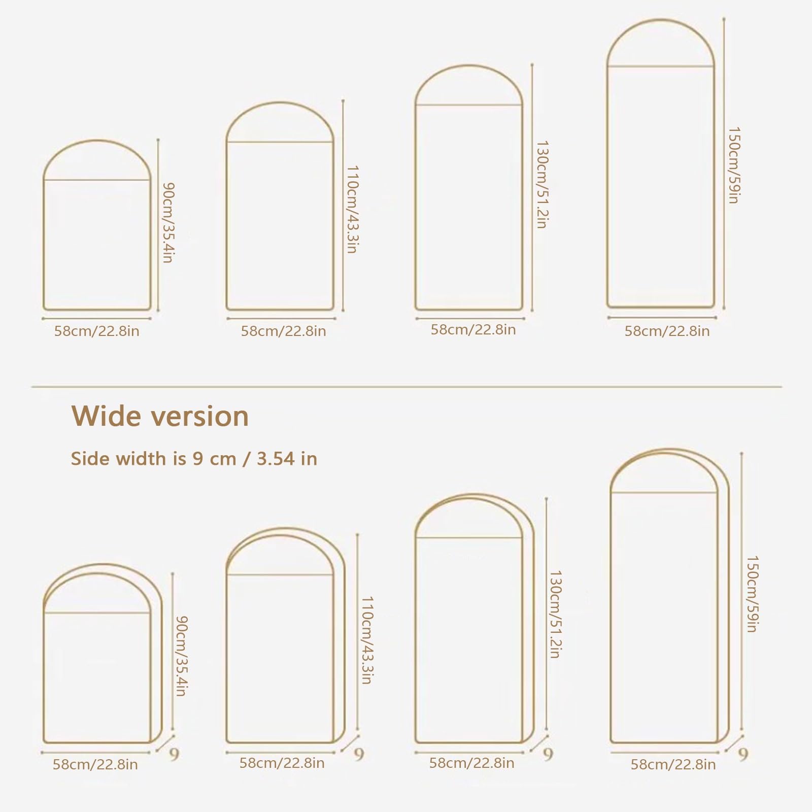 Funda protectora antipolvo for armario,Ventana transparente de gran tamaño