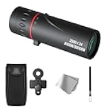 Mini Telescope for Adults,with Clips 2000X24 Monocular Focus Optics Telescopes onocular Power Monocula Waterproof8000M/80000M for Sporting Events,Concerts,Camping,Scope,Travelling,Black