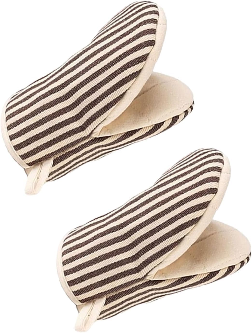 Oven Mitts,High Heat Resistant Oven Gloves,Kitchen Short Oven Mit with Hanging Loop for BBQ, Baking, Cooking and Grilling, 1 Pair