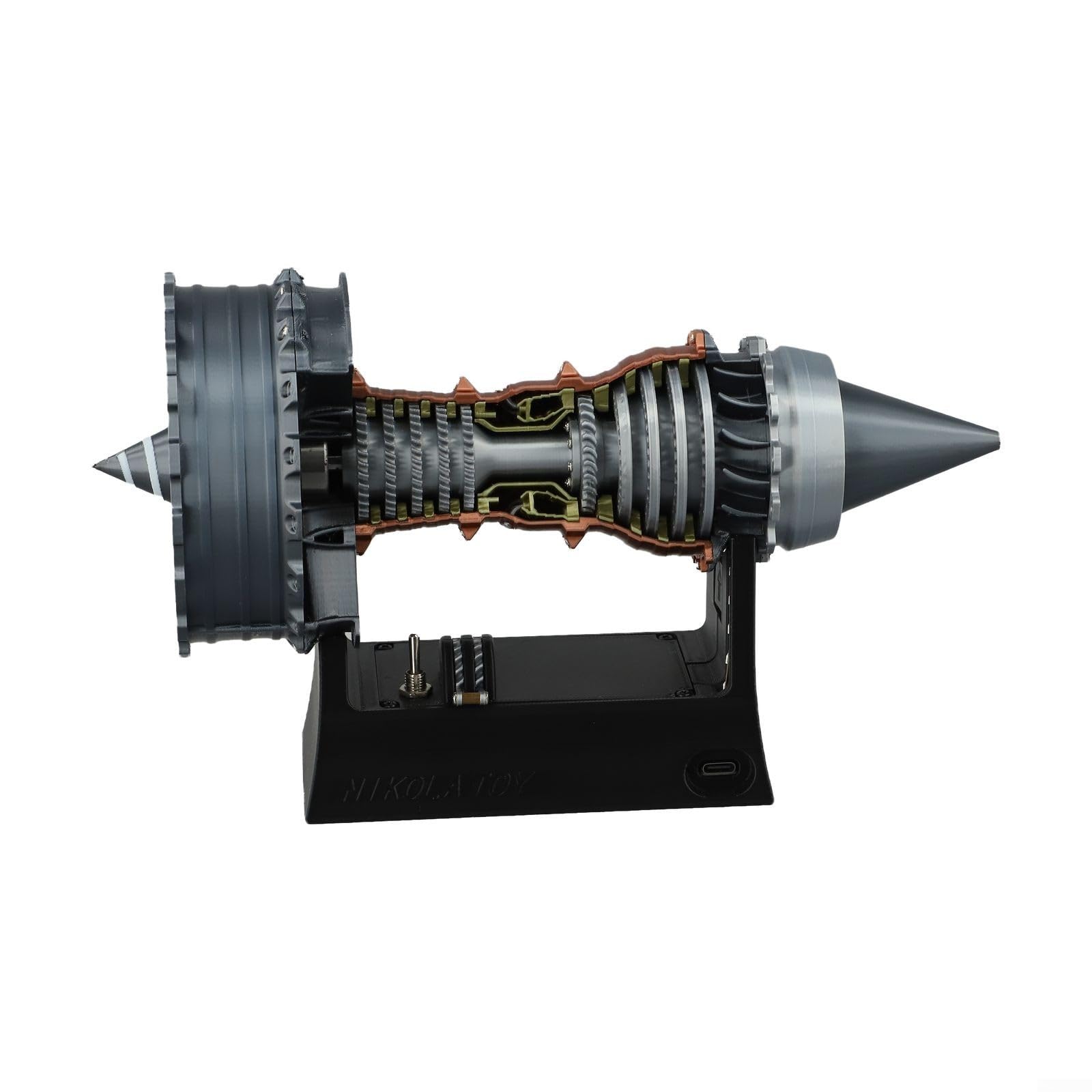 Moteur turbofan LED : maquette d'aviation éducative et décorative pour passionnés