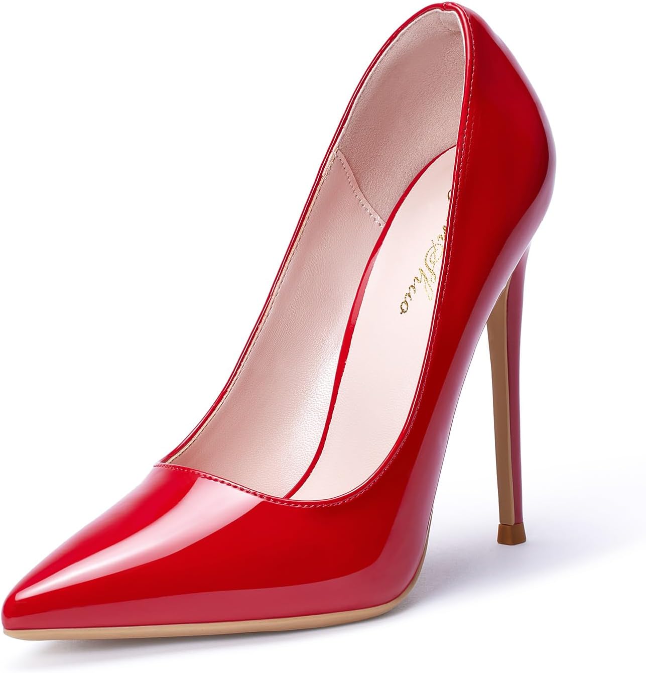 GENSHUO Women's 4.7 Inch Pumps Pointy Toe Stiletto Sexy High Heels Work Party Wedding Shoes