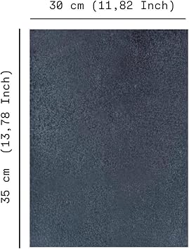 Basalt Pizza, Oven Stone, Bread, Barbecue Stone 30×35 cm – Natural Basalt Baking Stone